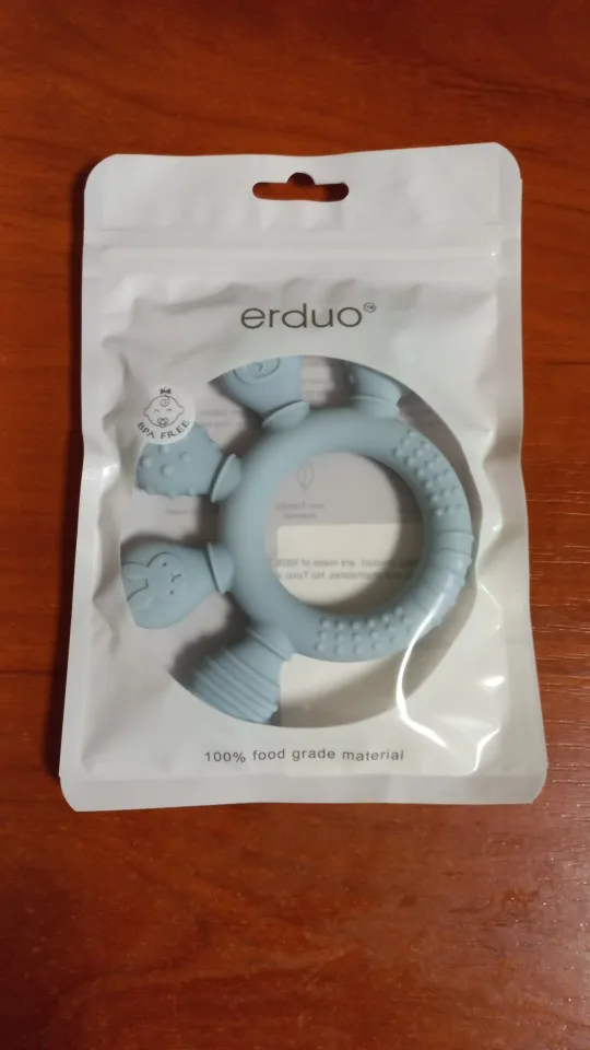 erduo Silicone Baby teether anxiety teething toys 0 12 months chew beads sensory gum relief soother photo review