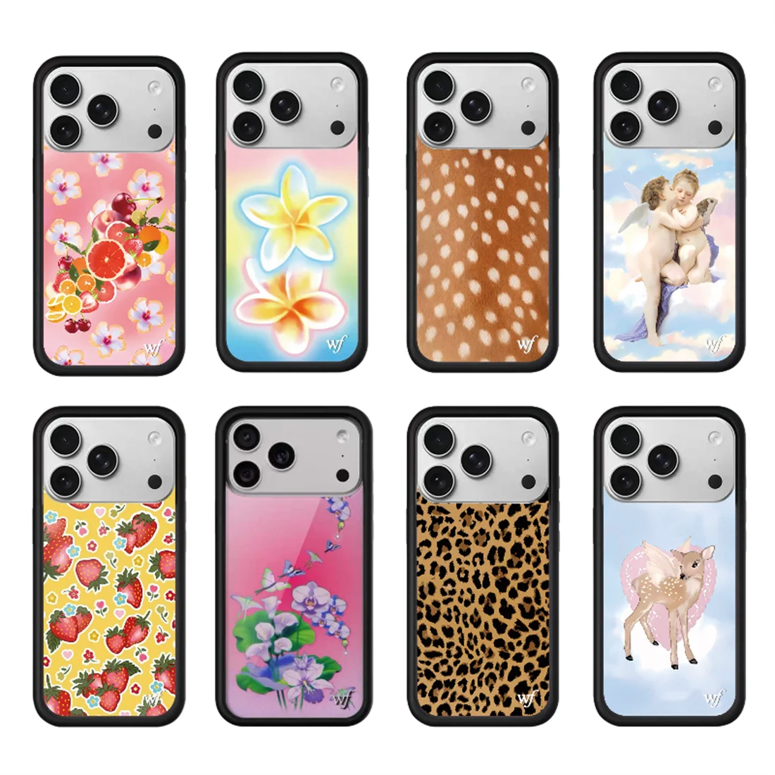 New Wildflower Deer Leopard Print 3D WF Phone Case for 17 16 15 14 13 12 Pro Max 16 Plus 17 pro 11 Cute Strawberry Cartoon Cover 1