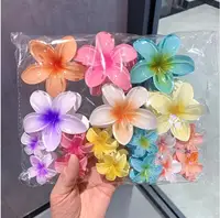 18Pcs Egg Flower Hair Clips Gradient Candy Color Flowers Suitable for Daily Use Backbed Ponytail Shark Clip Hair Accessories