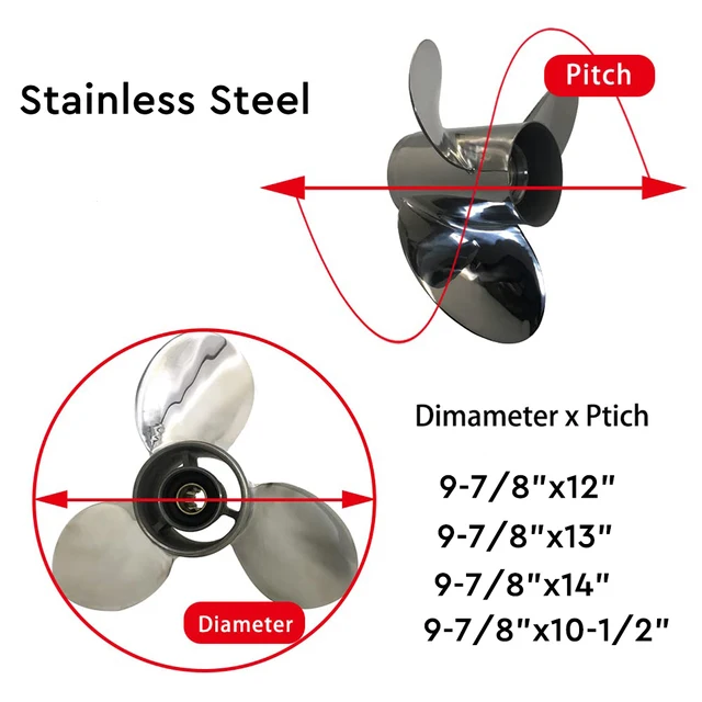 9 7 8 9 船外機プロペラ 25hp 20hp 30hp 3ブレードボートアルミ合金