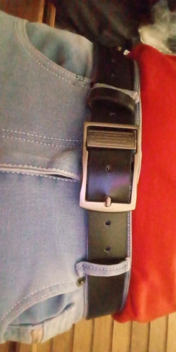 MIDNIGHT SOVEREIGN™ – Black Buckle Genuine Leather Belt photo review