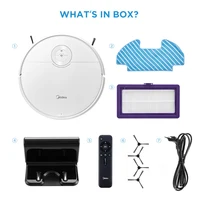 Midea I5C odkurzacz Robot Mop mokry i suchy VCR09B 4000PA inteligentny mycie robot-odkurzacz bezprzewodowy elektryczny zbiornik na wodę 6