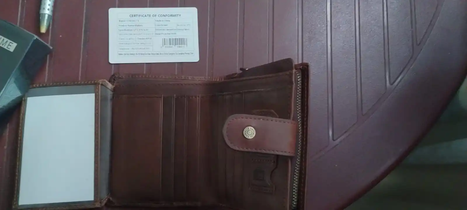 Portefeuille Homme RIFD Cuir Véritable Marron - CLARK