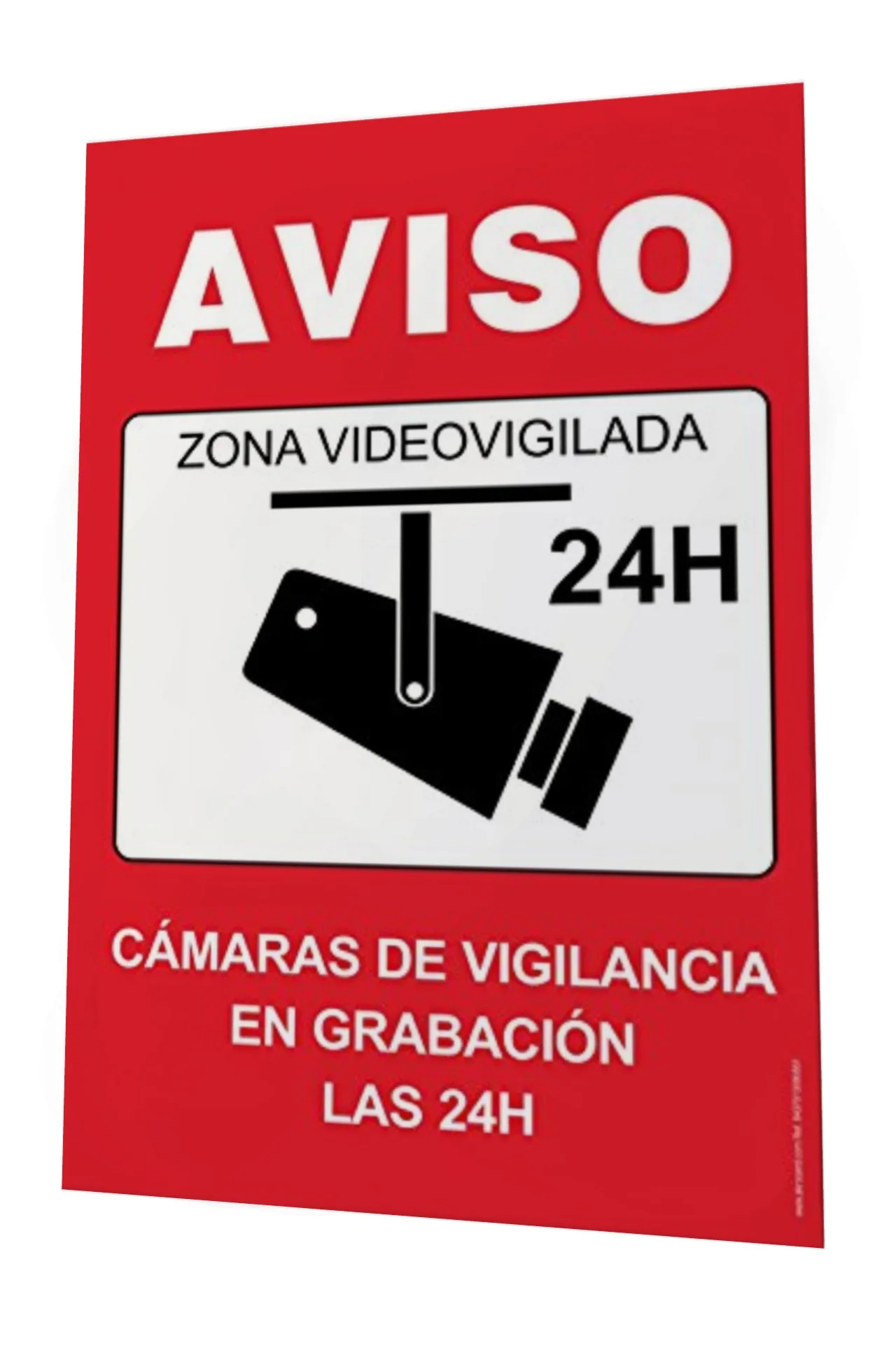 Cartel Aviso Zona Videovigilada