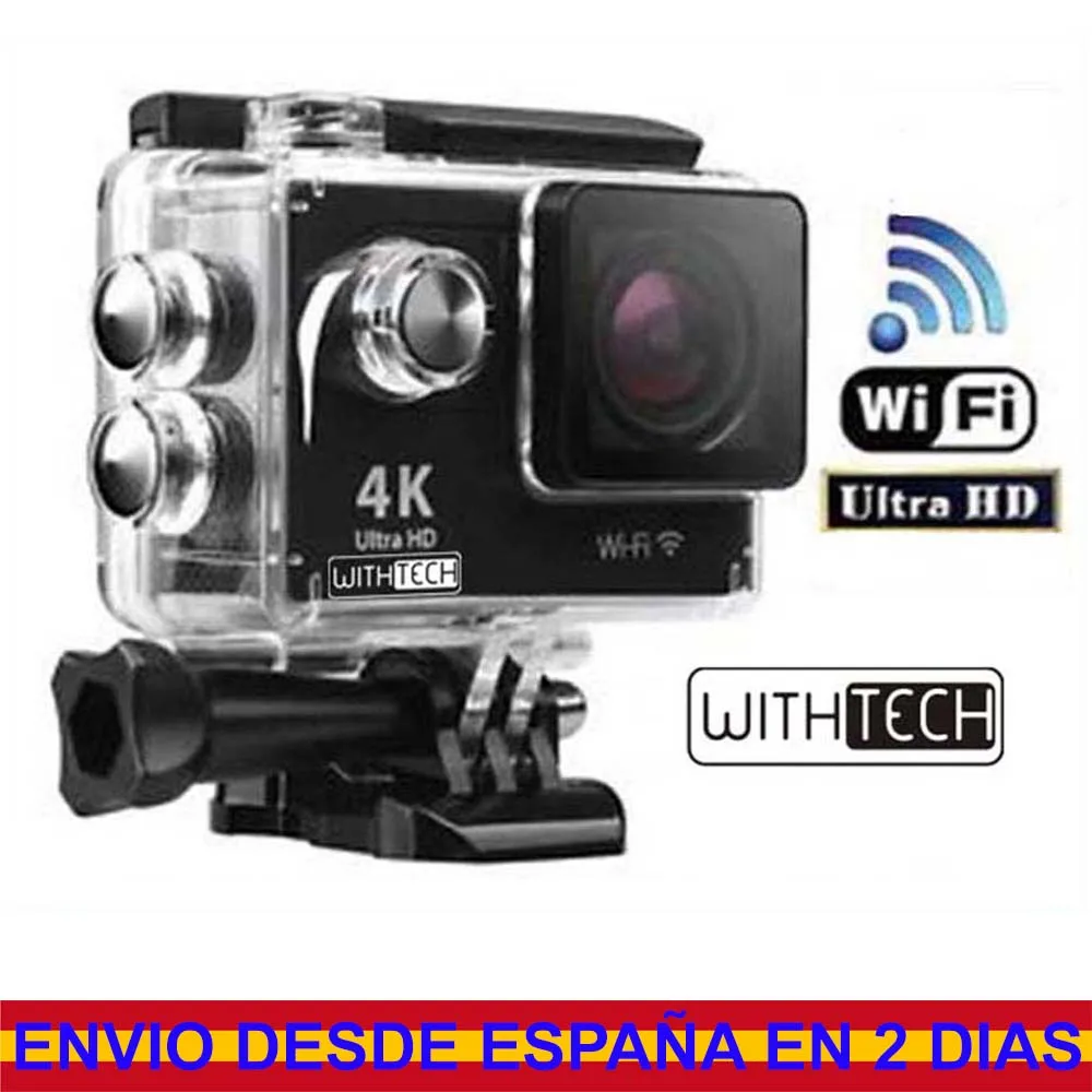 Ultra Hd 4k Withtech Sports Camera, Wifi, 2.0 Inch, Waterproof Box
