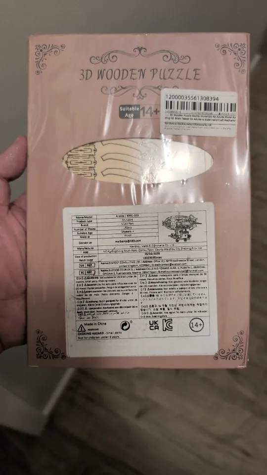 3D Wooden Airship Puzzle Kit for Adults – Mechanical Model Building Set photo review