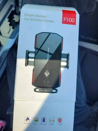 Smart Car Wireless Charger Automatic Clamp photo review