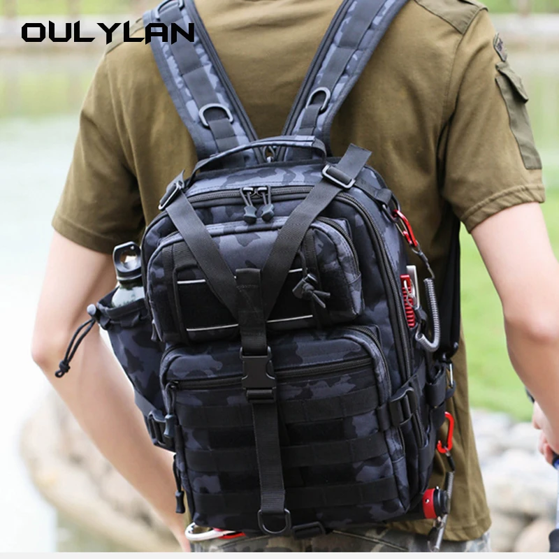 

Fashion Fishing Bag Men Tactical Backpack Sports Outdoor Hiking Tactical Camouflage Bags Multifunction Molle Rucksack Camouflage