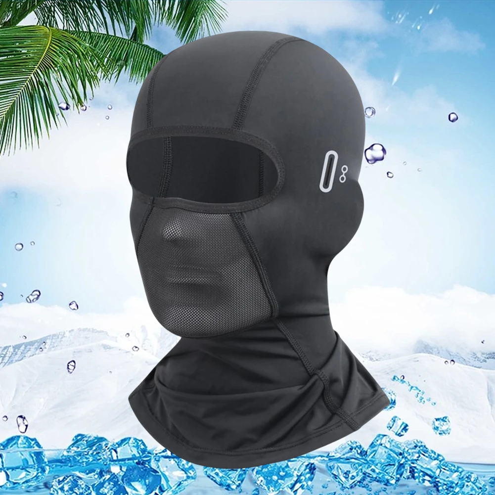 Motorcycle Balaclava Summer Cooling Mask Men Sun UV Protection Outdoor Fishing Cycling Breathable Quick-Drying Full Face Mask
