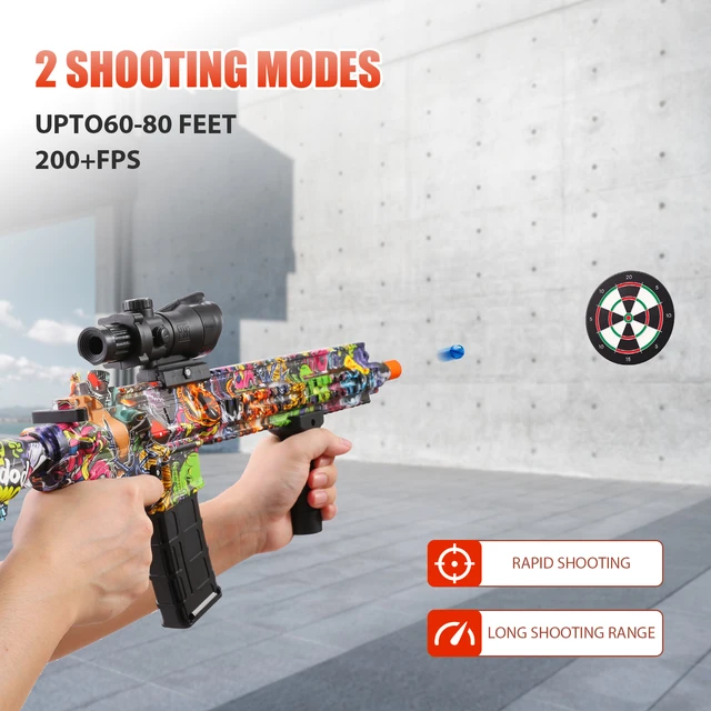 Pistolet électrique à gel graffiti M416, automatique et manuel, 2 en 1, jouets  de tir, CS Gastronomie pour enfants, adultes avec lunettes - AliExpress