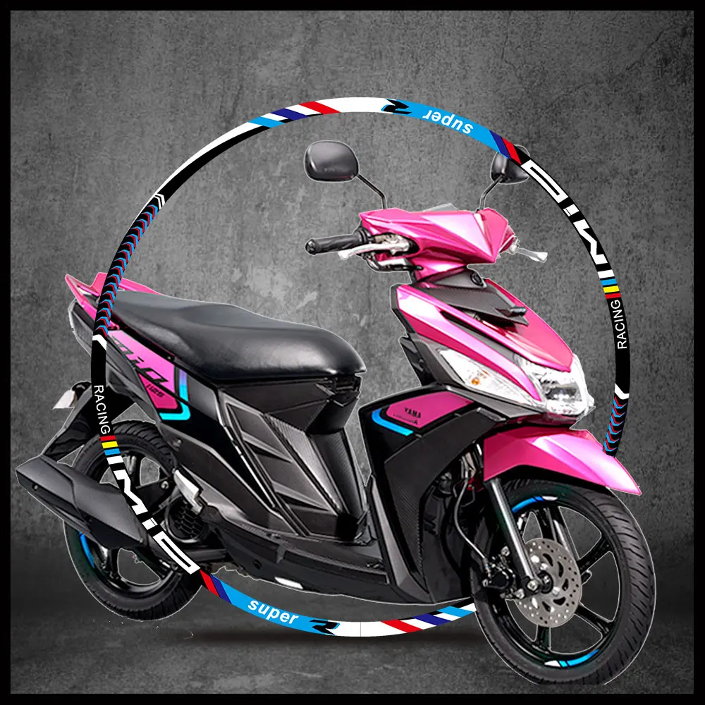 

Motorcycle Wheel Hub Sticker Rim Decals Accessories For YAMAHA MIO SPORTY SOUL i125 125 M3 Gear Gravis