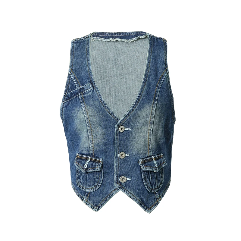 y2k PU Leather Vest Vintage Aesthetic Women V Neck Sleeveless Button Tank Tops 2000s Dark Academia Tshirt Waistcoat