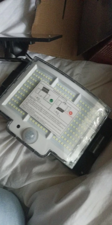 Solar Light Outdoor 328/348 LED Integrated Super Bright Motion Sensor Strong Power IP65 Waterproof 3 Working Modes Garden Wall photo review