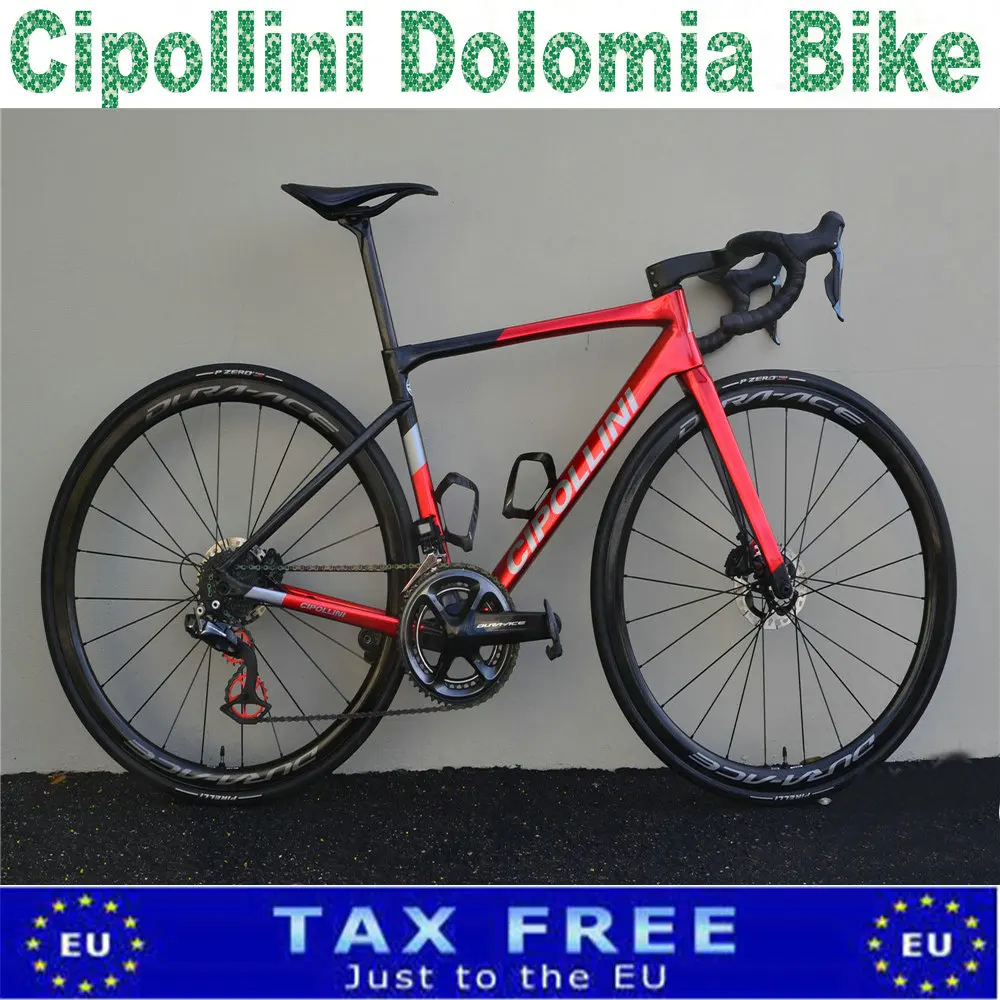Cipollini-bicicleta de carretera T1000 con manillar de carbono, bici de  carretera completa, color rojo, R7020, XDB, DPD - AliExpress