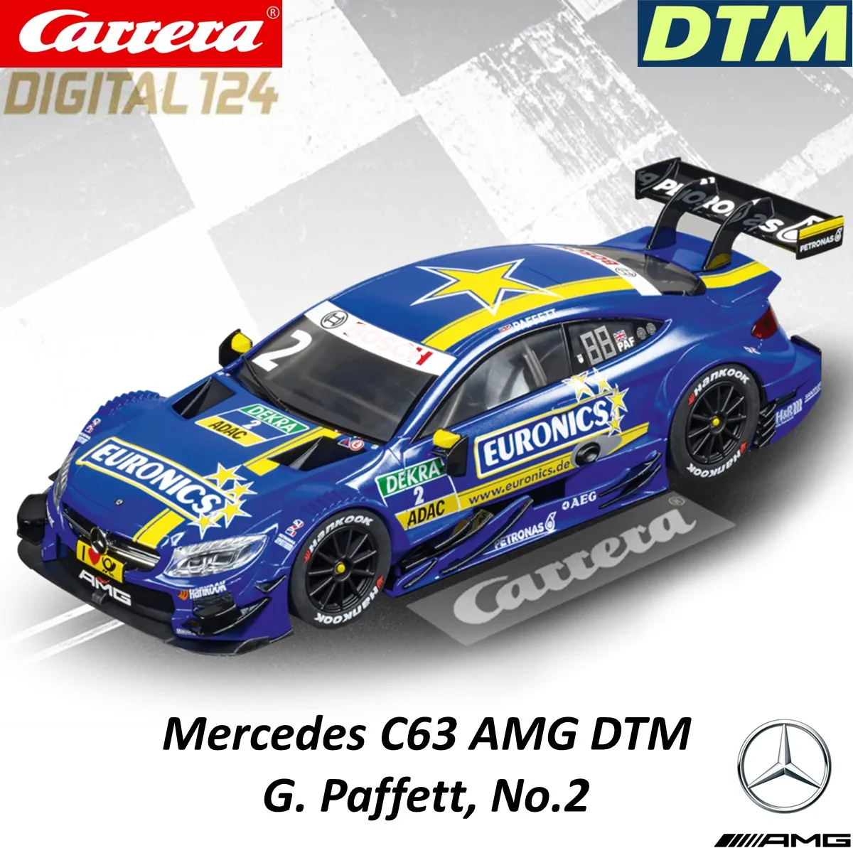Carrera slot carro digital124 mercedes-benz-amg c 63 dtm