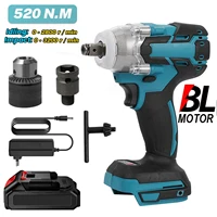Makita – clé à chocs électrique sans fil, 520N.M, Rechargeable, 1/2 pouces, outils électriques, Compatible avec batterie 18V 1