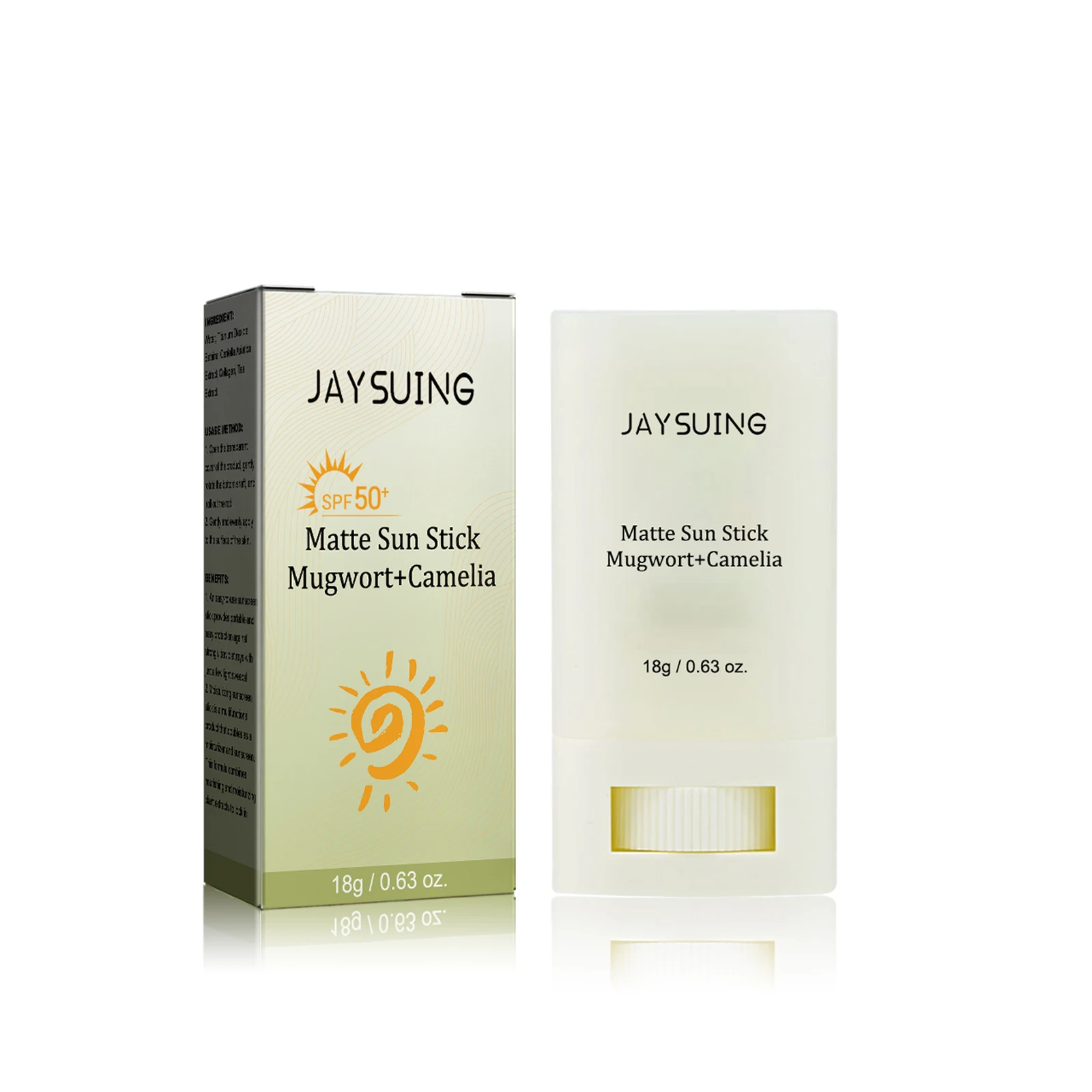 Beauty Matte Sun Stick SPF 50+ 18g Beach Defense Moisturize Uv Protection Repair Whiten Summer Refreshing Face & Body Sunscreen