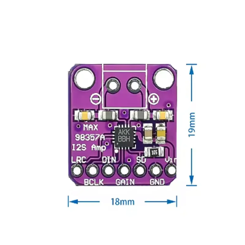High-Efficiency 3W I2S Audio Amplifier Module - Class D, No Filter