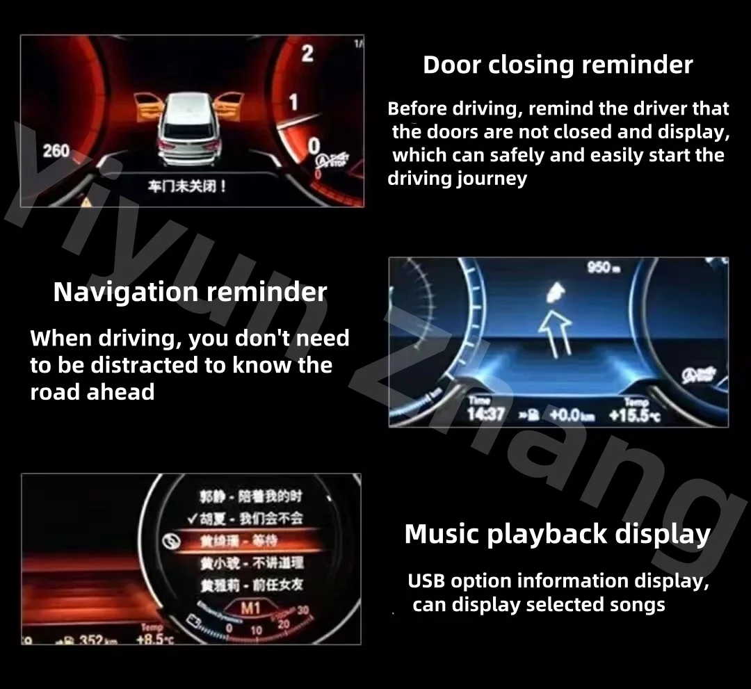 For BMW F-Series56 7 Series X3X4X5X6 Original Full LCD Instrument Panel 6WB, F10F12F02F25F26F15F16,F10 Full Digital Display