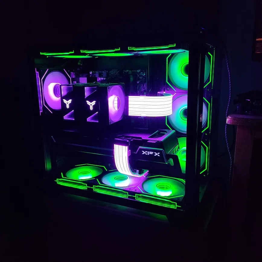 JULONGFENGBAO ATX 850W Full Modular RGB 80Plus Gold 20+4Pin 12V PSU Professional E-Sports Video Game Computer PC Power Supply photo review