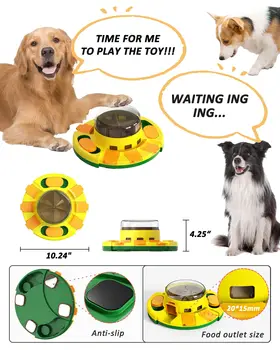 Interactive Puzzle Toy for Dogs Enrichment Pet Slow Feeder Dispenser for Dry Food and Treat Dispenser (All Breed Sizes) 2