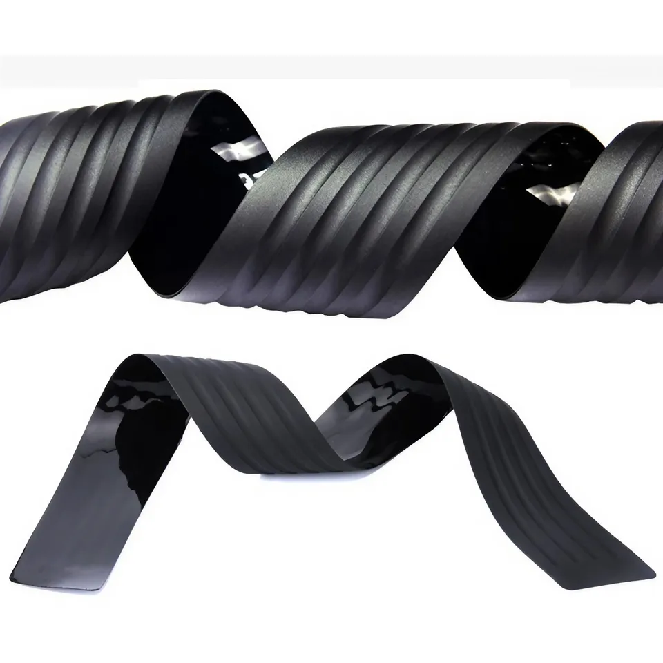 Striscia Protettiva Per Paraurti Posteriore Gomma Antigraffio - Accessorio Auto Universale Con Nastro Adesivo, Nero