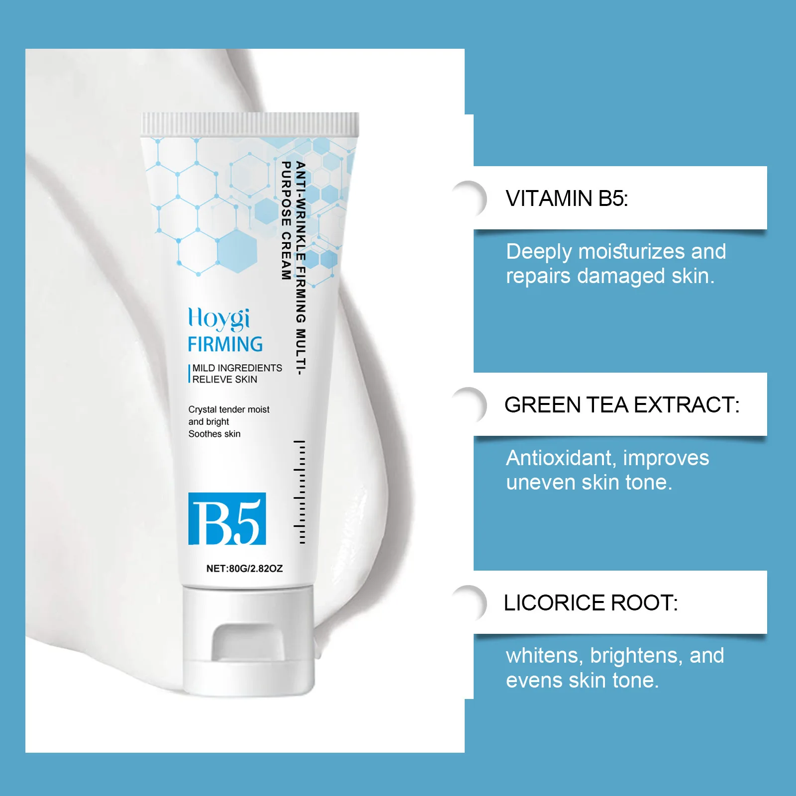 Body Firming Cream Moisturizing Improve Sagging Skin Repair Dryness Tightening Collagen Firming Vitamin B5 Body Butter Lotion 2
