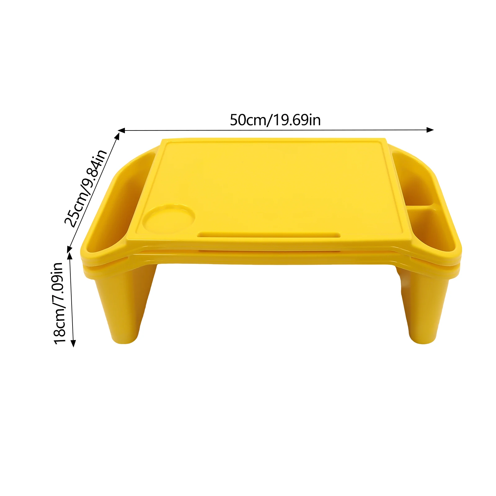 6 Pcs Kids Lap Desk Tray, Rectangular Lap Desks,Lap Desk Tray Rounded Corners Anti-slip Bottom for Writing Eating Game Classroom 6