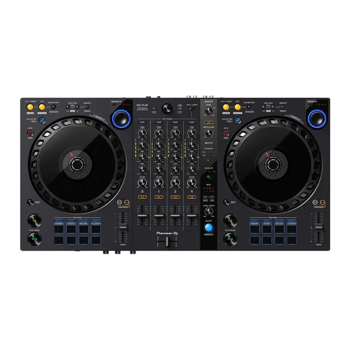 

Быстрая доставка, DJ DDJ-FLX6 4-палубный рекламный ящик и контроллер Serato.
