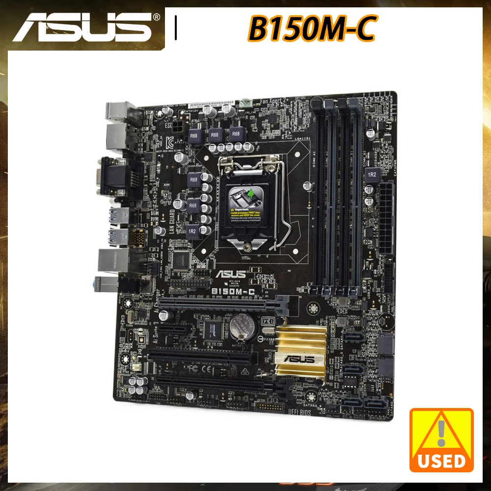 Asus B150m C Sockel 1151 Matx B150 1151-Placa-m-e-ASUS-B150M-C-Placa-m-e-DDR4-Intel-B150-B150M-Suporte