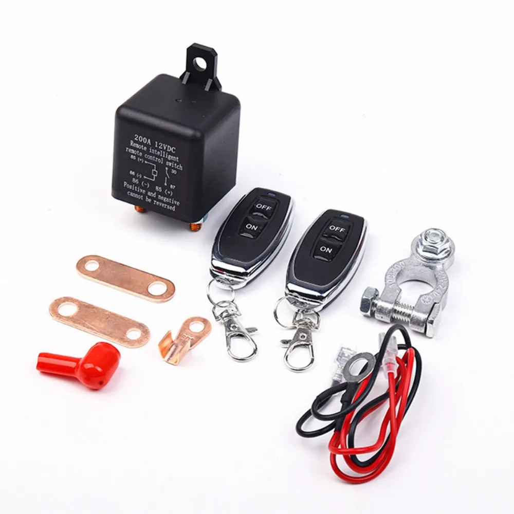 Interrutore Relè Batteria 12V Doppio Telecomando Relè Di Scollegamento Batteria Auto Interruttore Di Batteria Antif