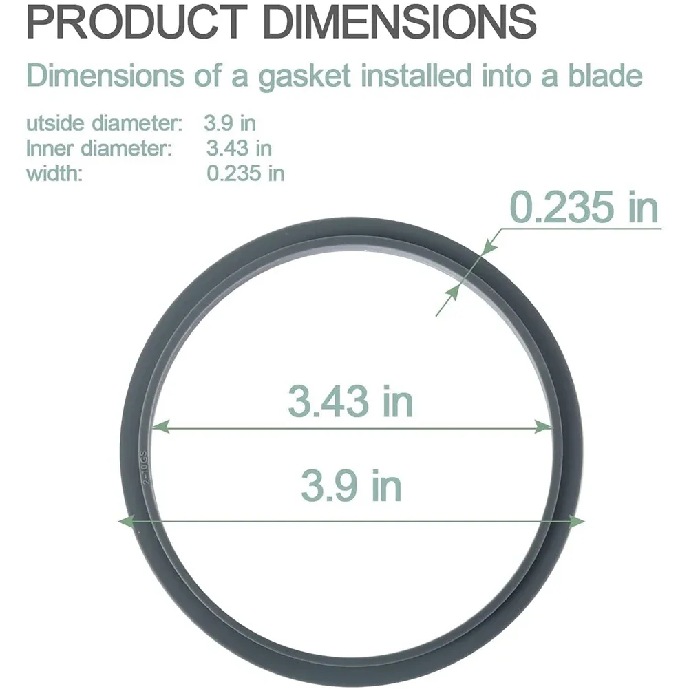 4pcs Blender Gasket Replacement For NutriBullet 600W & 900W - Silicone O-Ring Seal
