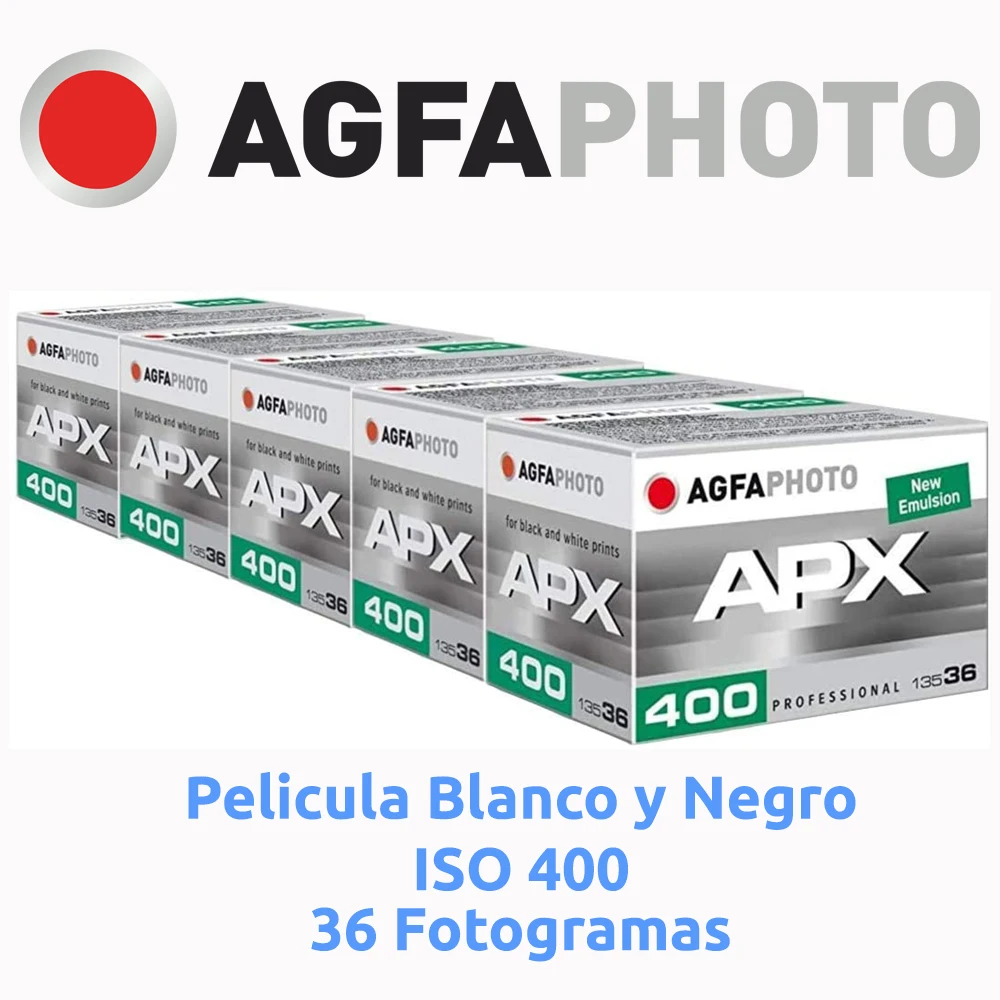 Agfa Pelicula Blanco Y Negro 36 Exposiciones Iso 100 / 400 Carrete