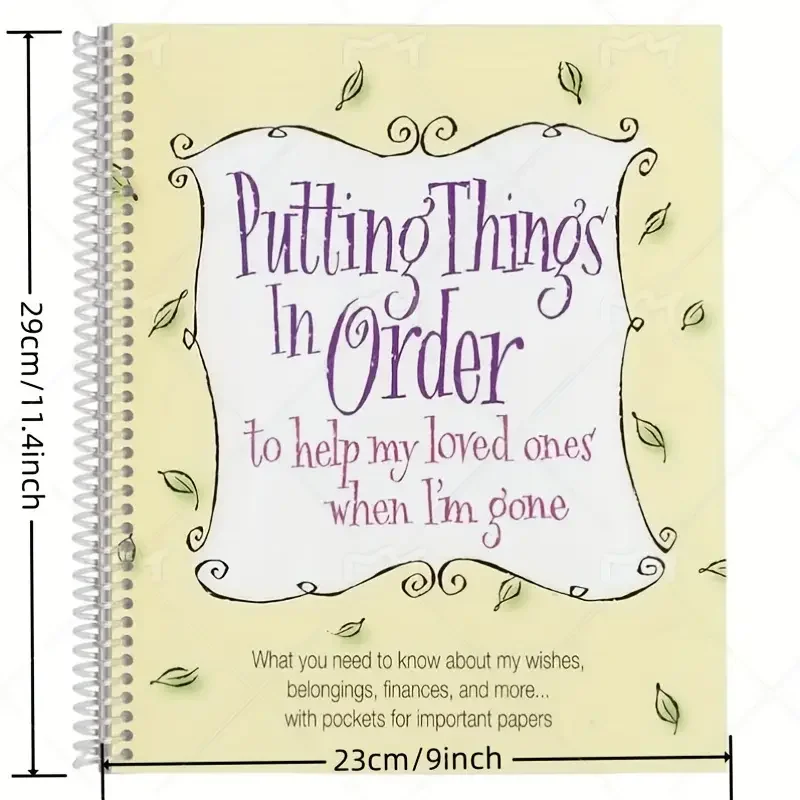 1pc End of Life Planner Workbook - A Thoughtful Guide to Help Loved Ones When I'm Gone, Organize Important Documents, and Plan f 2