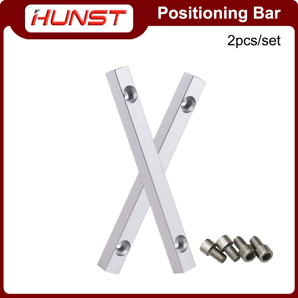 HUNST 2pcs 섬유 마킹 작업대 포지셔닝 바 125*12mm Dia.6mm DIY..