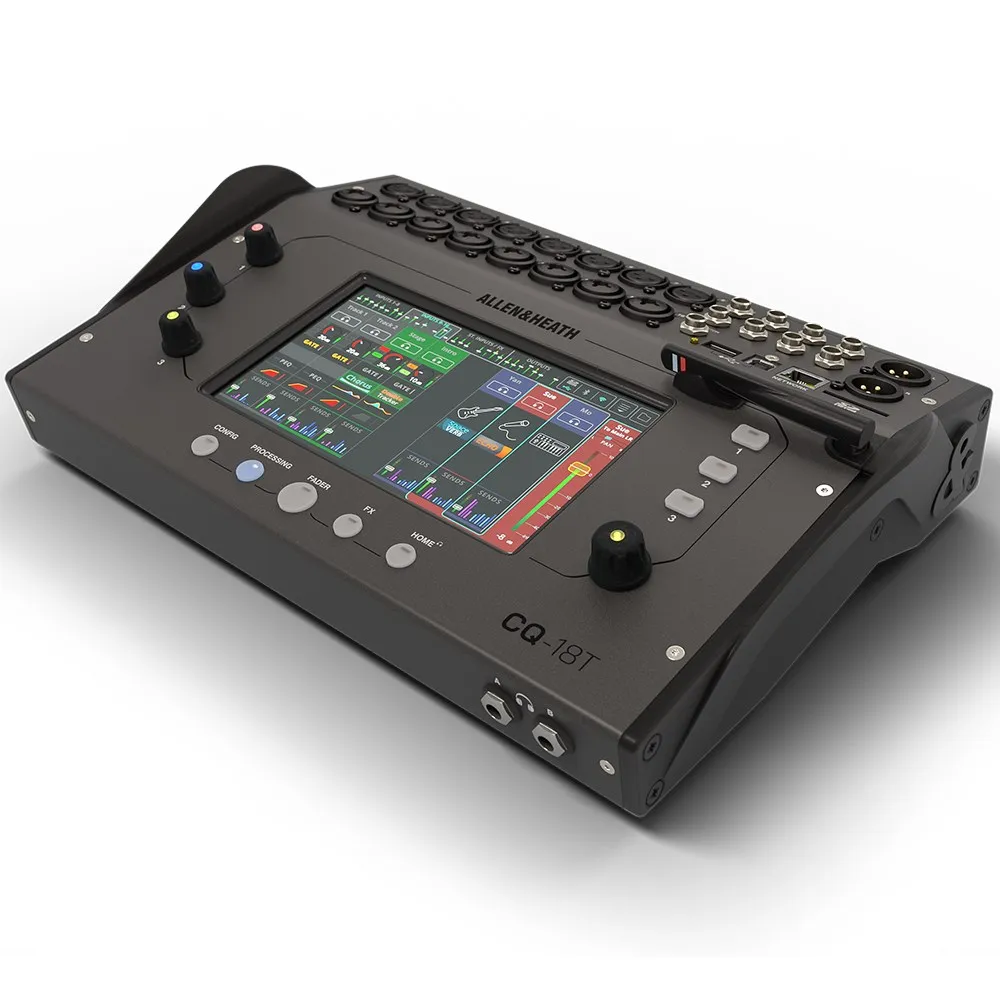 

Быстрая доставка Heath CQ18T 18-канальный сенсорный цифровой микшер с Wi-Fi, Bluetooth и SD/USB
