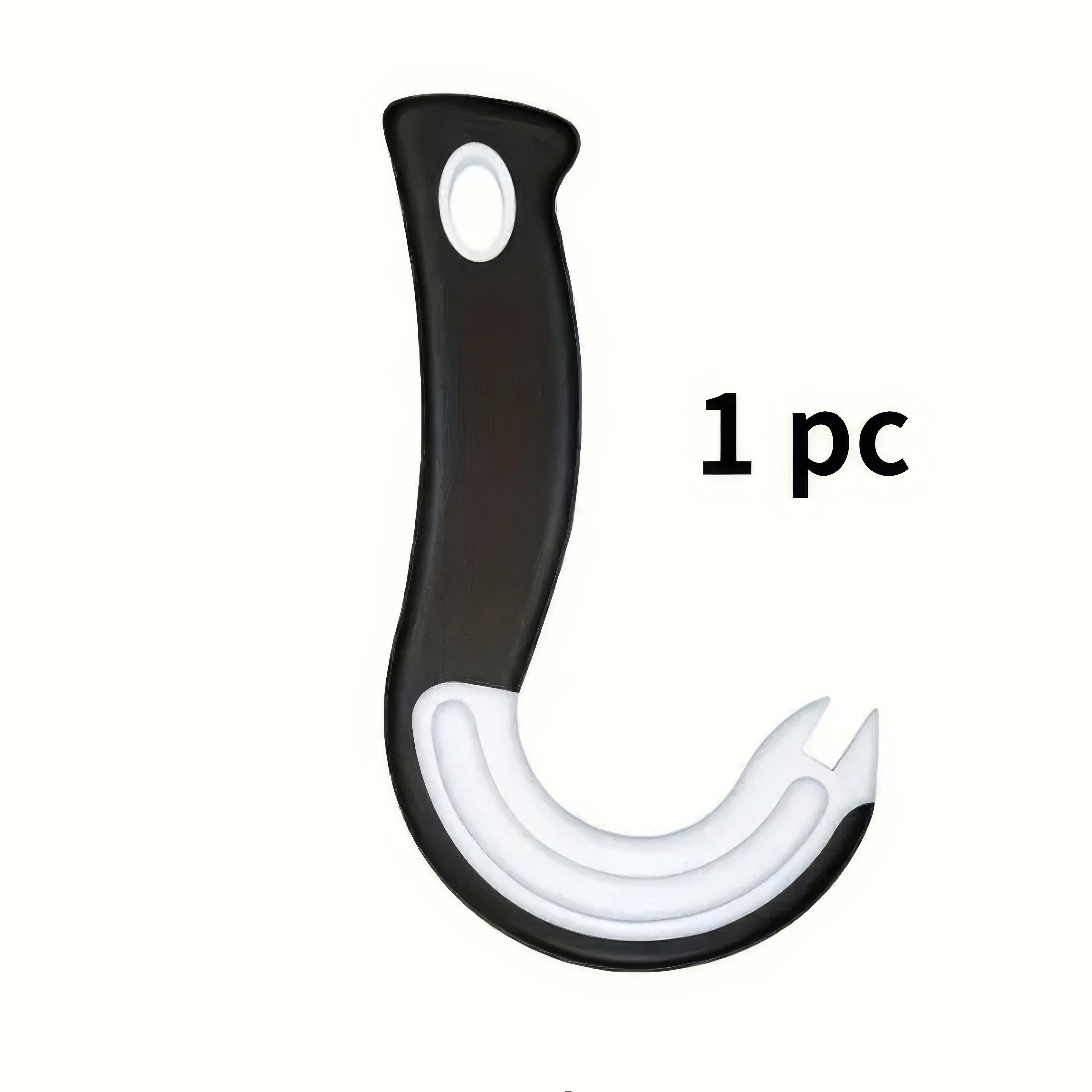 1/2 Hook Type Can Opener Black, Durable Plastic Construction, Essential for Restaurants, Modern Kitchen Tool, Brand Opener