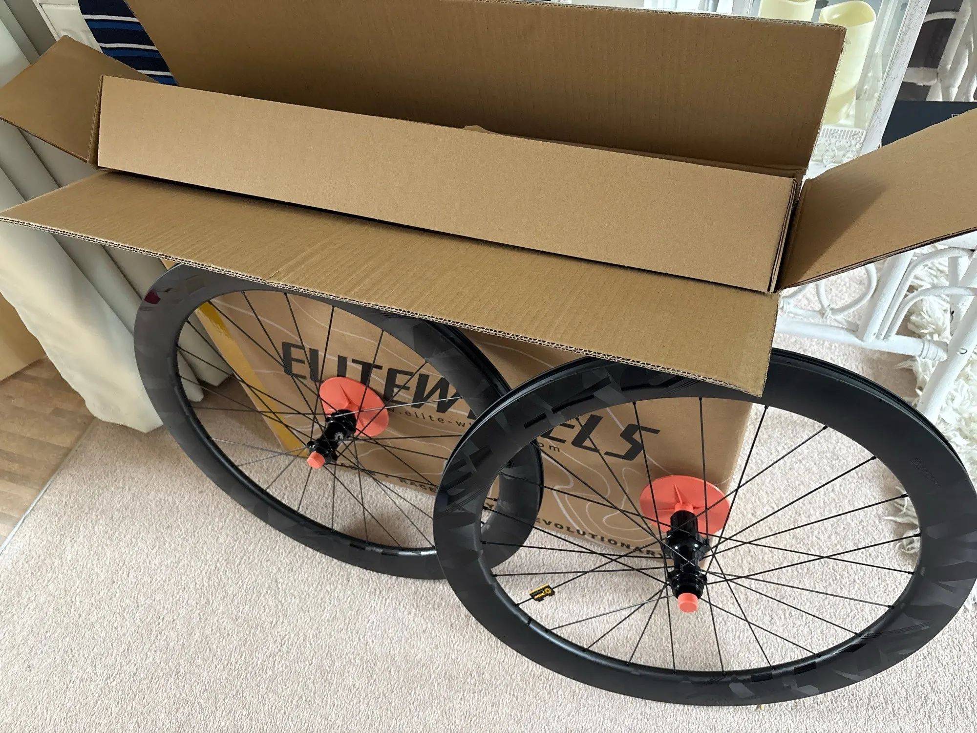 ELITEWHEELS ENT X WEAVE Carbon Wheelset Road Disc Brake Wheels