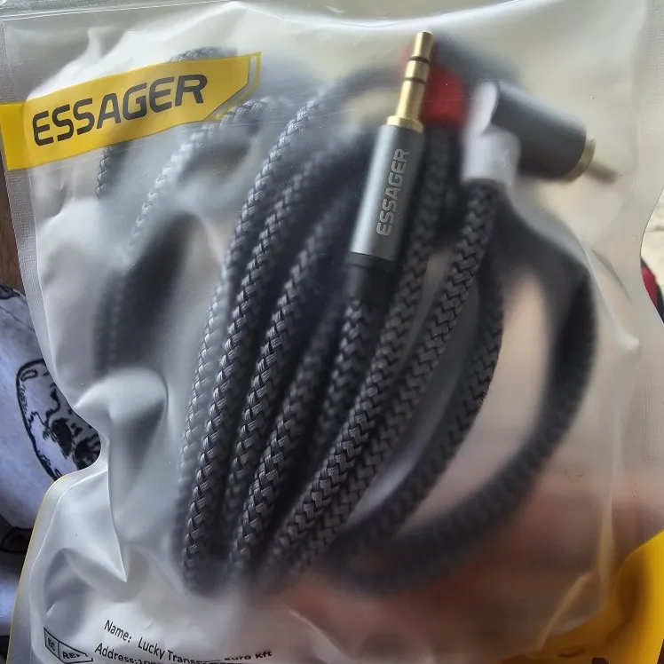 90° Angle RCA Audio Stereo Cable Jack 3.5mm to 2RCA Cable Splitter