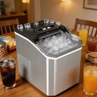 Machine à glaçons automatique avec fonction de nettoyage automatique, production rapide de 12 kg de glace par 24 heures, machine à glaçons compacte pour la maison, idéale pour un usage quotidien à la maison 1