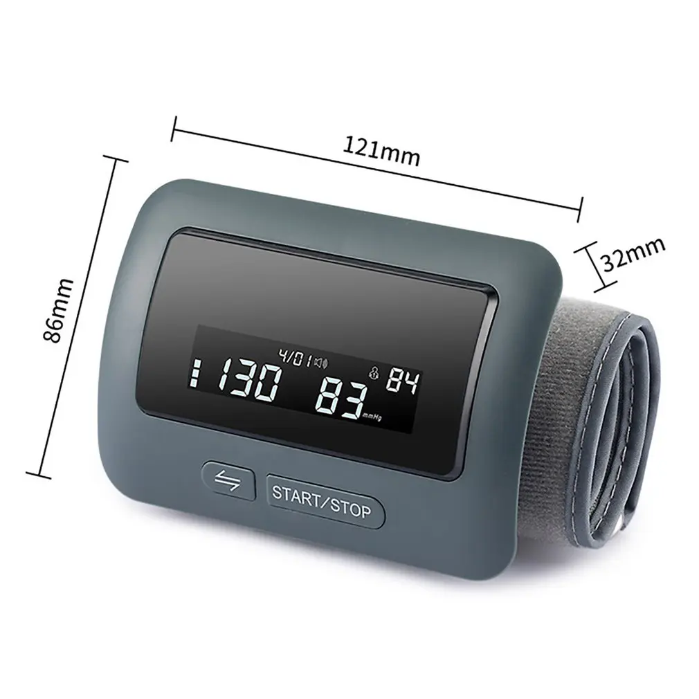 Blood Pressure Monitors Recharge Arm Medical Digital Tensiometer Cuff Portable Irregular Pulse Heart Rate Sphygmomanometer