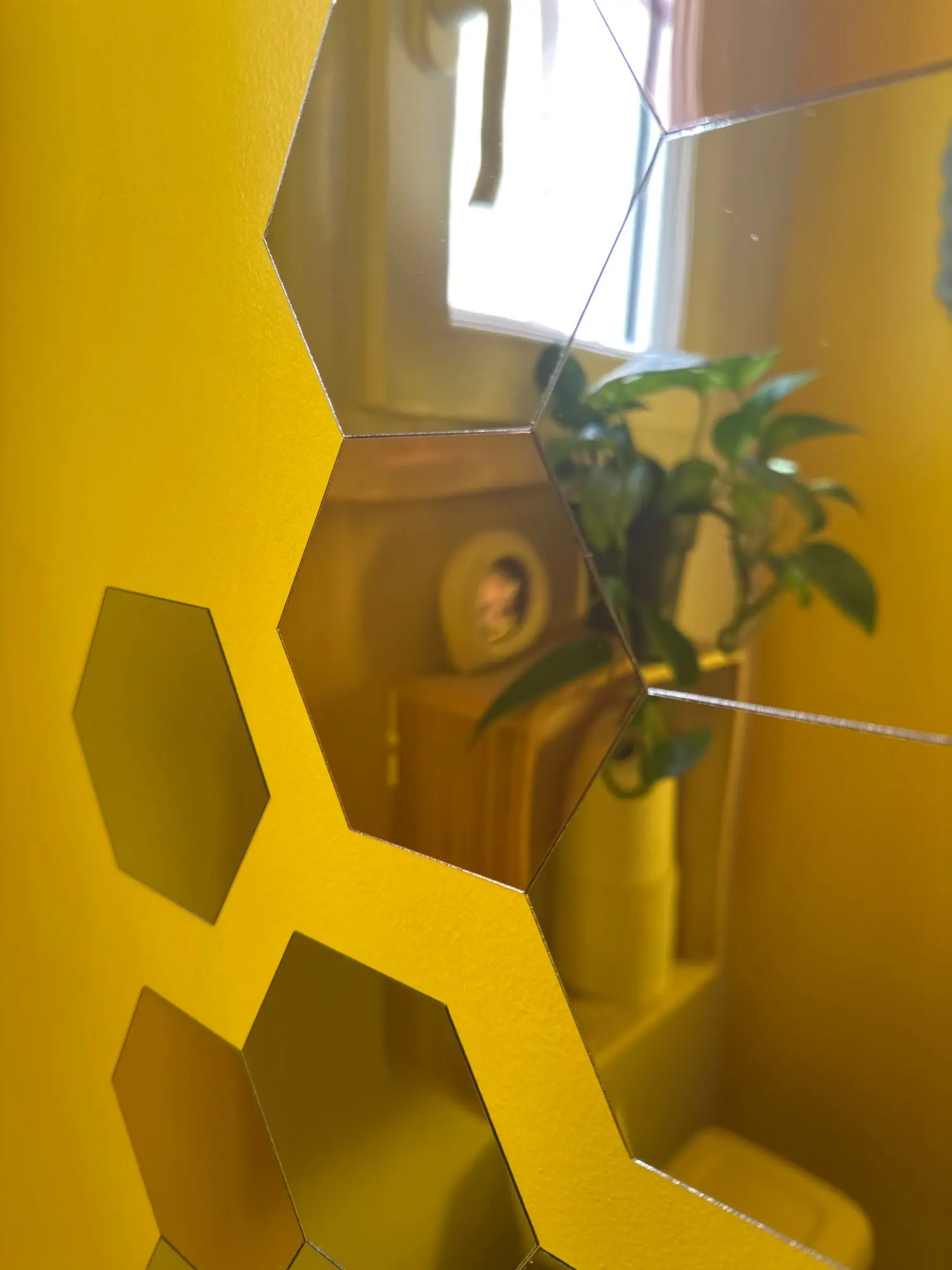 3D Hexagon Mirror Wall Stickers for Home Decor photo review