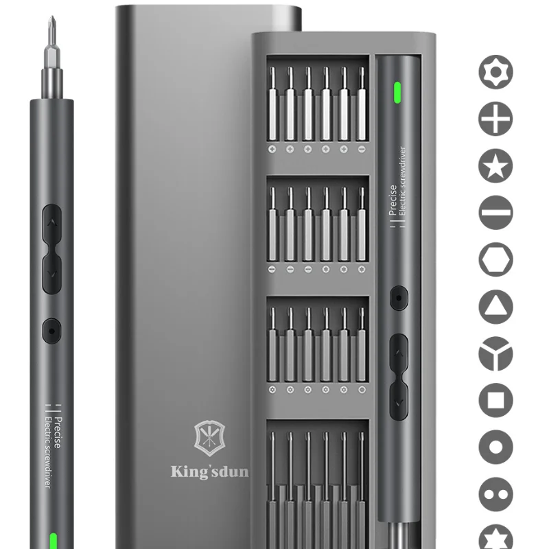 

Мини Электрическая отвертка t ремонт ручных инструментов для телефона часов камеры в 1 комплекте включает 24/48/100 шт Биты