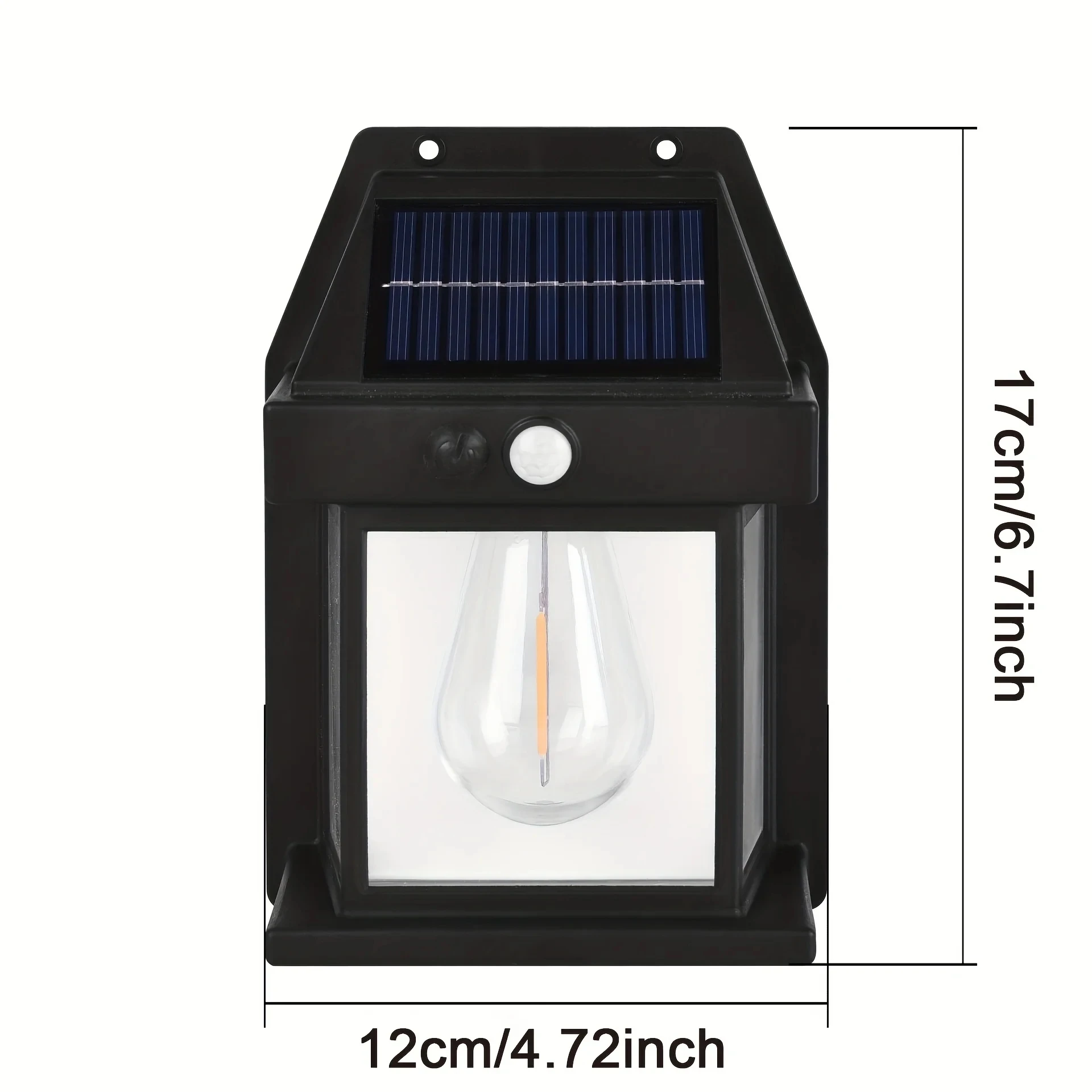 Lampada da parete solare lampade di sicurezza con sensore di movimento Wireless impermeabile al tungsteno illuminazione esterna dal tramonto all'alba per il Garage del portico del Patio