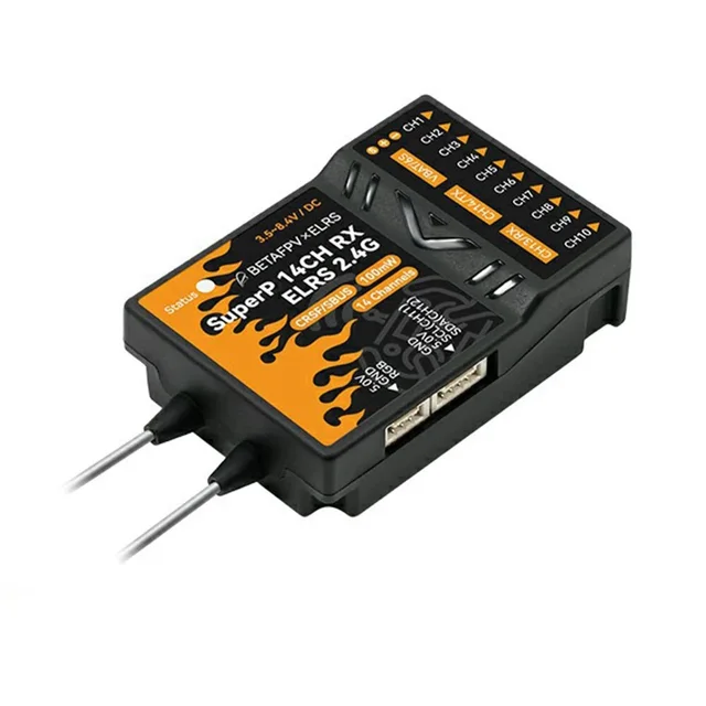 BETAFPV SuperP 2.4Ghz/915MHz 14CH ELRS PWM Diversity Receiver with Dual Antenna Dual Reception For RC Airplane Cars Boats Drones 3