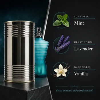 Luxury Men’s Eau de Parfum 100ml Blue Metal Tin Edition Long Lasting Fragrance Masculine Scent Gift Perfume Set JPG perfume 5