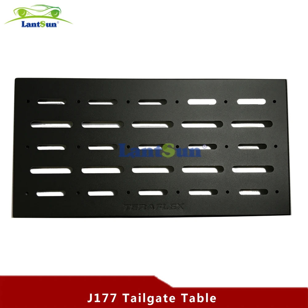 

SXMA Rear Door Tailgate Table Storage Shelves Black Trunk Cargo Luggage Holder Rack Shelf Steel for Jeep Wrangler JK 2007-2017