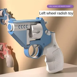3D Printed Mini Fidget Blaster with Rotatable Design - Stress Relief Toy (WHITE)