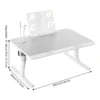 Grey Bed Laptop Table, Multi-purpose Lapdesk, Folable Bed Laptop Table Flexible Adjustment For Dormitories, Bedrooms, Beds 1