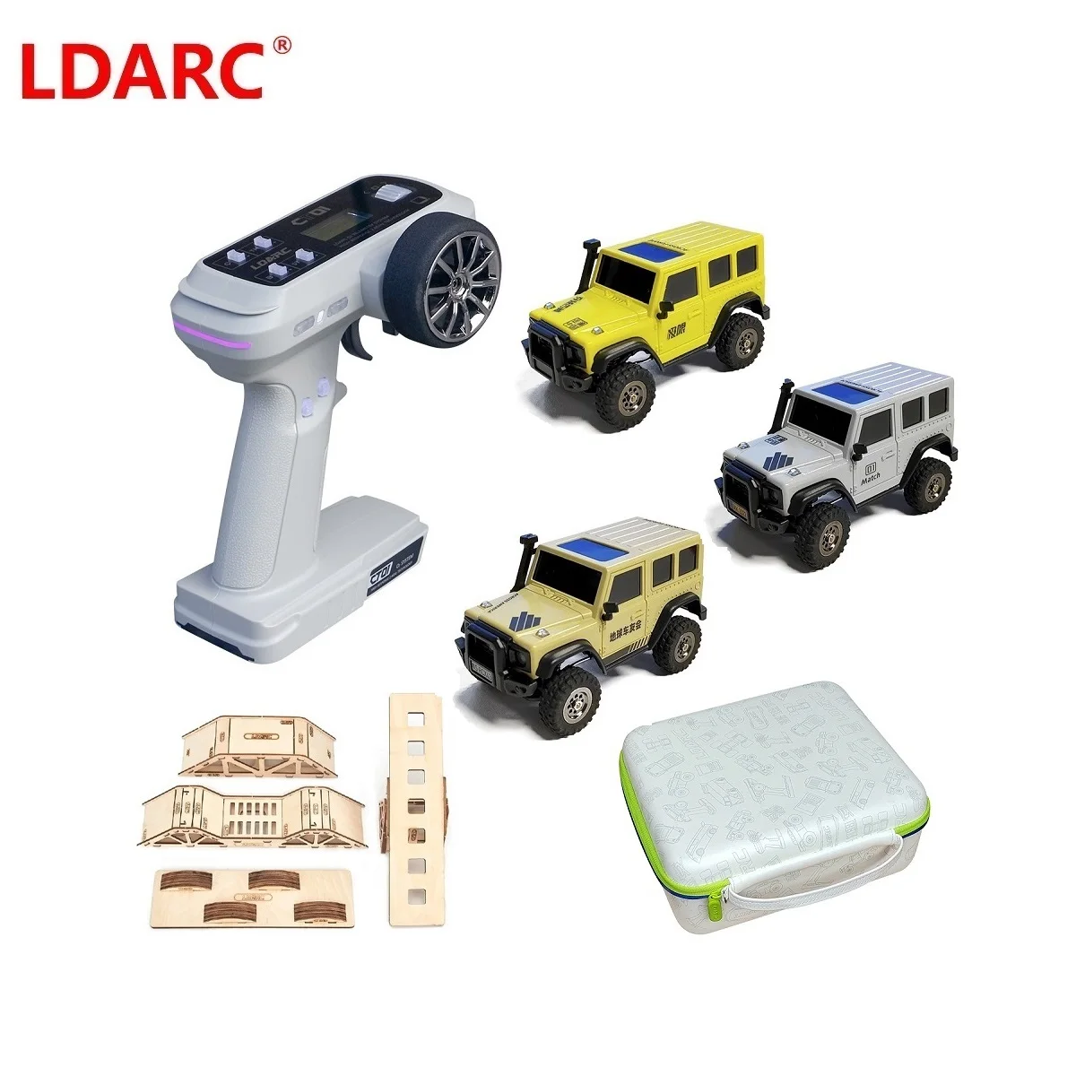 

LDARC X43 Crawler RC car COMBO 1/43 4WD Remote control mini vehicle Toy desktop off roader 8CH transmitter climbing obstacle